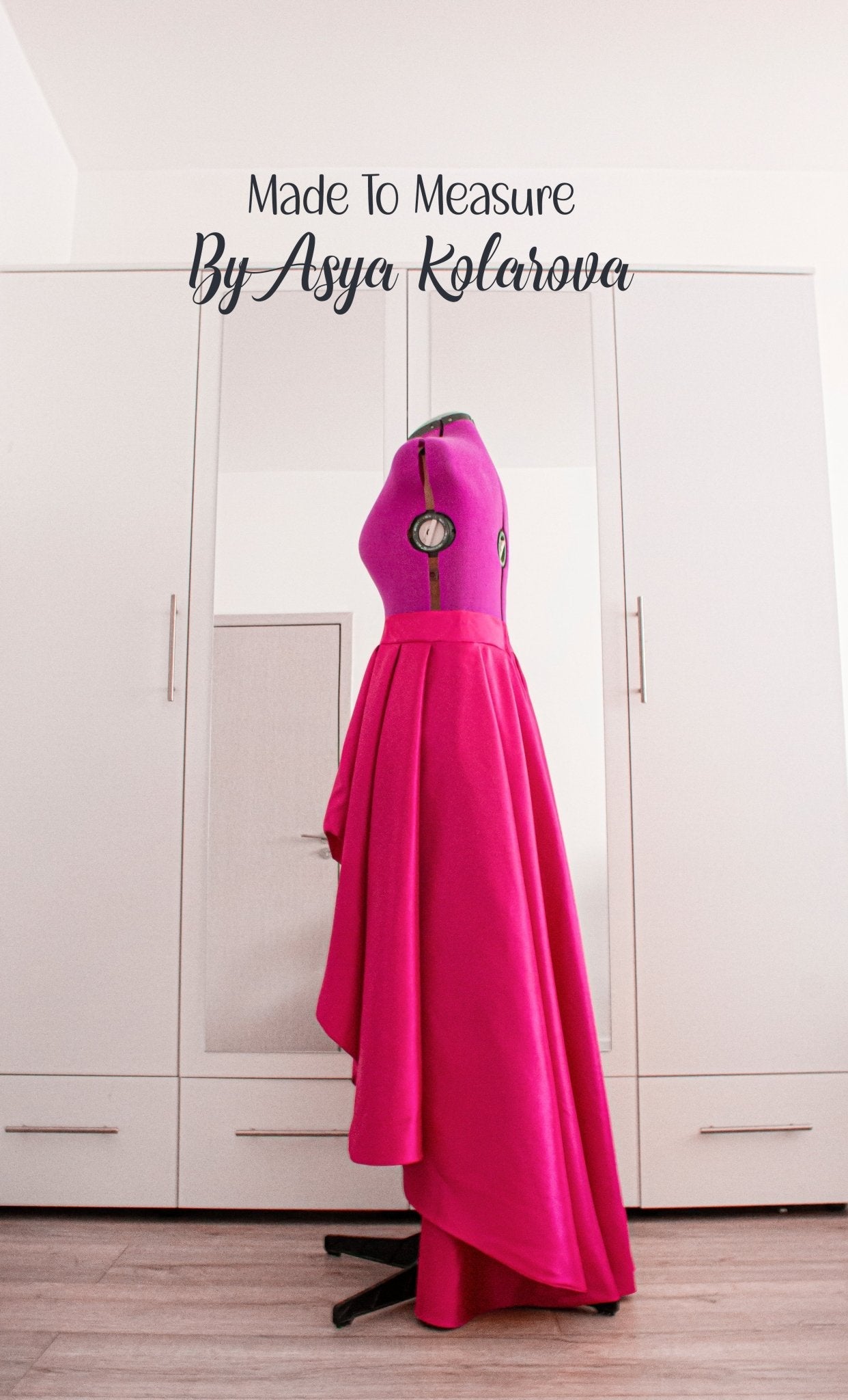 High - Low Taffeta Skirt – Elegant Asymmetrical Skirt for Weddings, Proms, Parties, Anniversary & Special Events – Made in Any Color - Made To Measure By Asya Kolarova