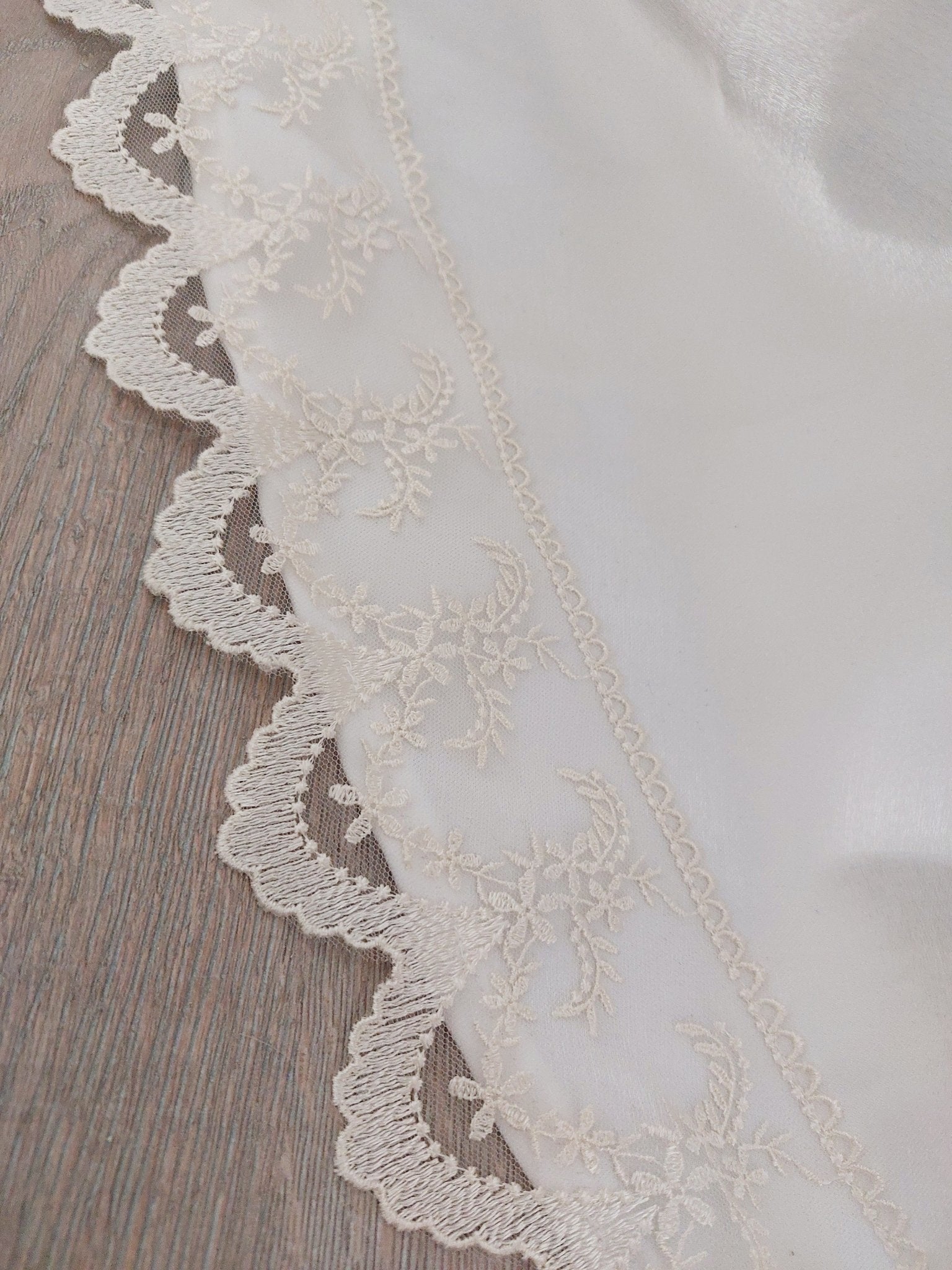 White Wedding Skirt – Solid Organza – Pleated Waist – Ivory Lace Trim – Custom Size – Elegant Bridal Skirt – Back Zipper – Lined - Made To Measure By Asya Kolarova