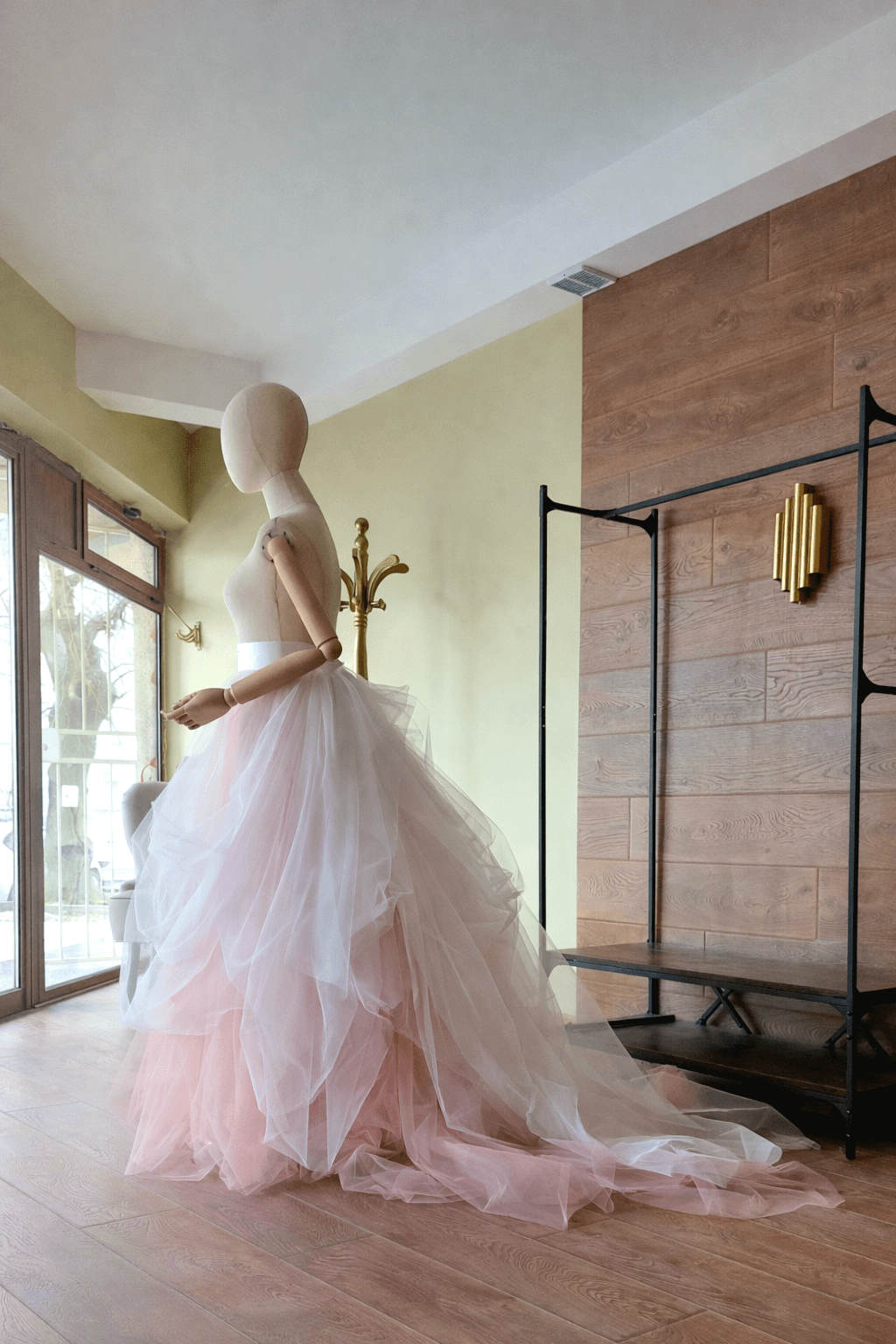 Blush Nude Tulle Skirt – Sculpted Volume Bridal Skirt – Made to Measure by Asya Kolarova - Asya Kolarova