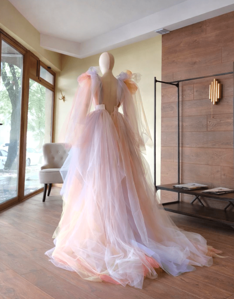 Ombre Tulle Bridal Skirt – Statement Wedding Skirt for the Modern Bride, Custom Made by Asya Kolarova - Asya Kolarova