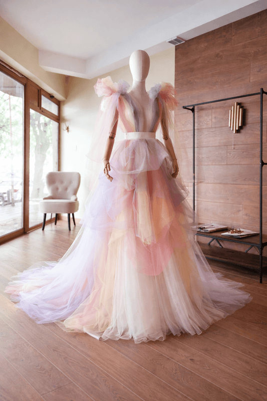 Ombre Tulle Bridal Skirt – Statement Wedding Skirt for the Modern Bride, Custom Made by Asya Kolarova - Asya Kolarova