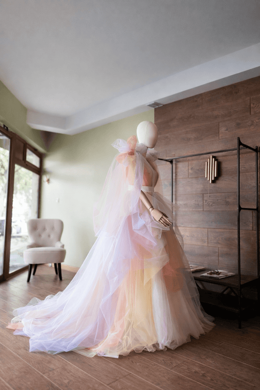 Ombre Tulle Bridal Skirt – Statement Wedding Skirt for the Modern Bride, Custom Made by Asya Kolarova - Asya Kolarova