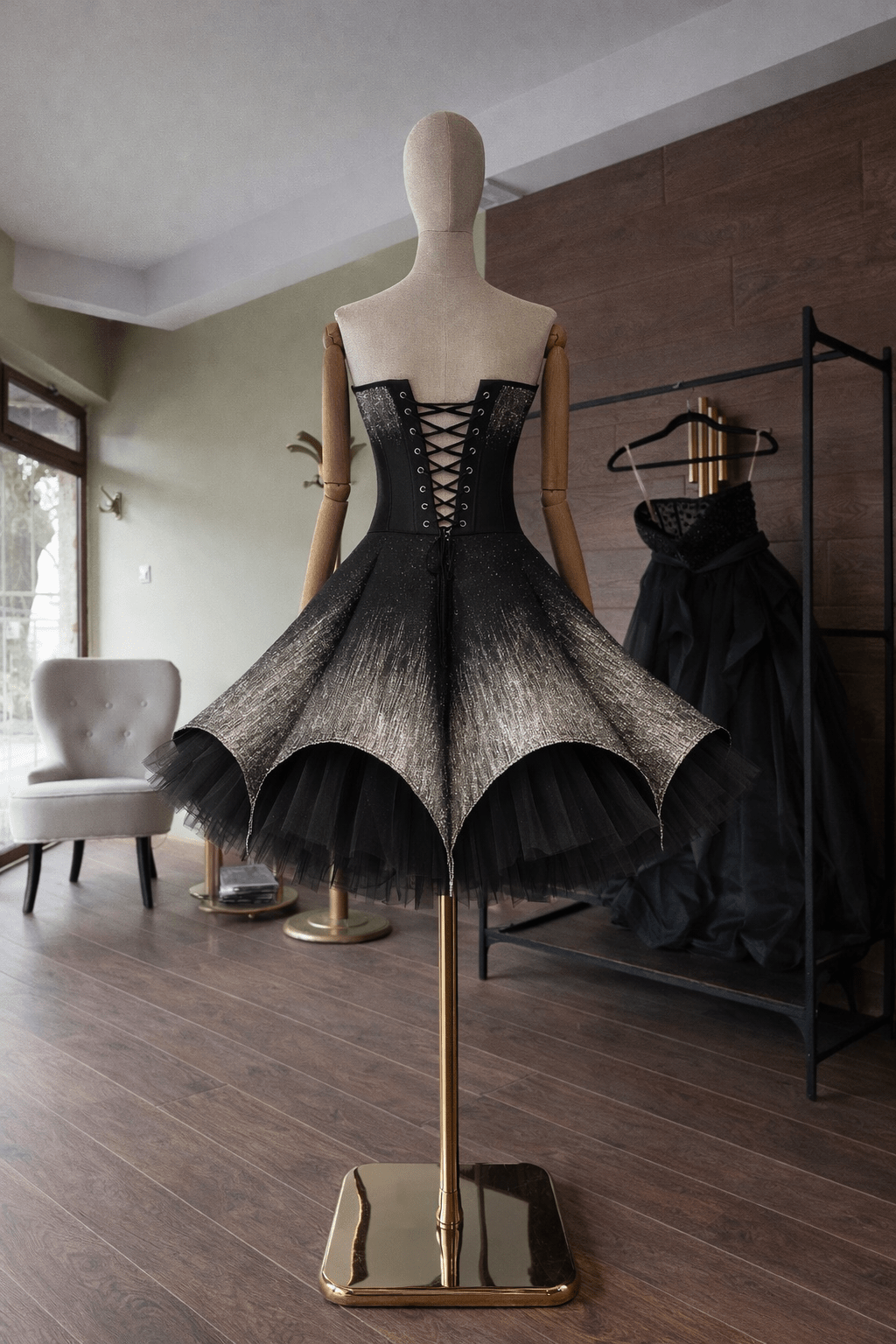 The Presence Dress — Corset & Sculpted Volume Skirt - Asya Kolarova