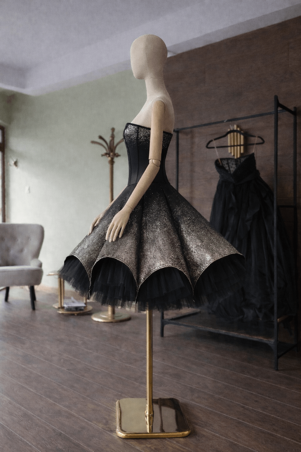 The Presence Dress — Corset & Sculpted Volume Skirt - Asya Kolarova