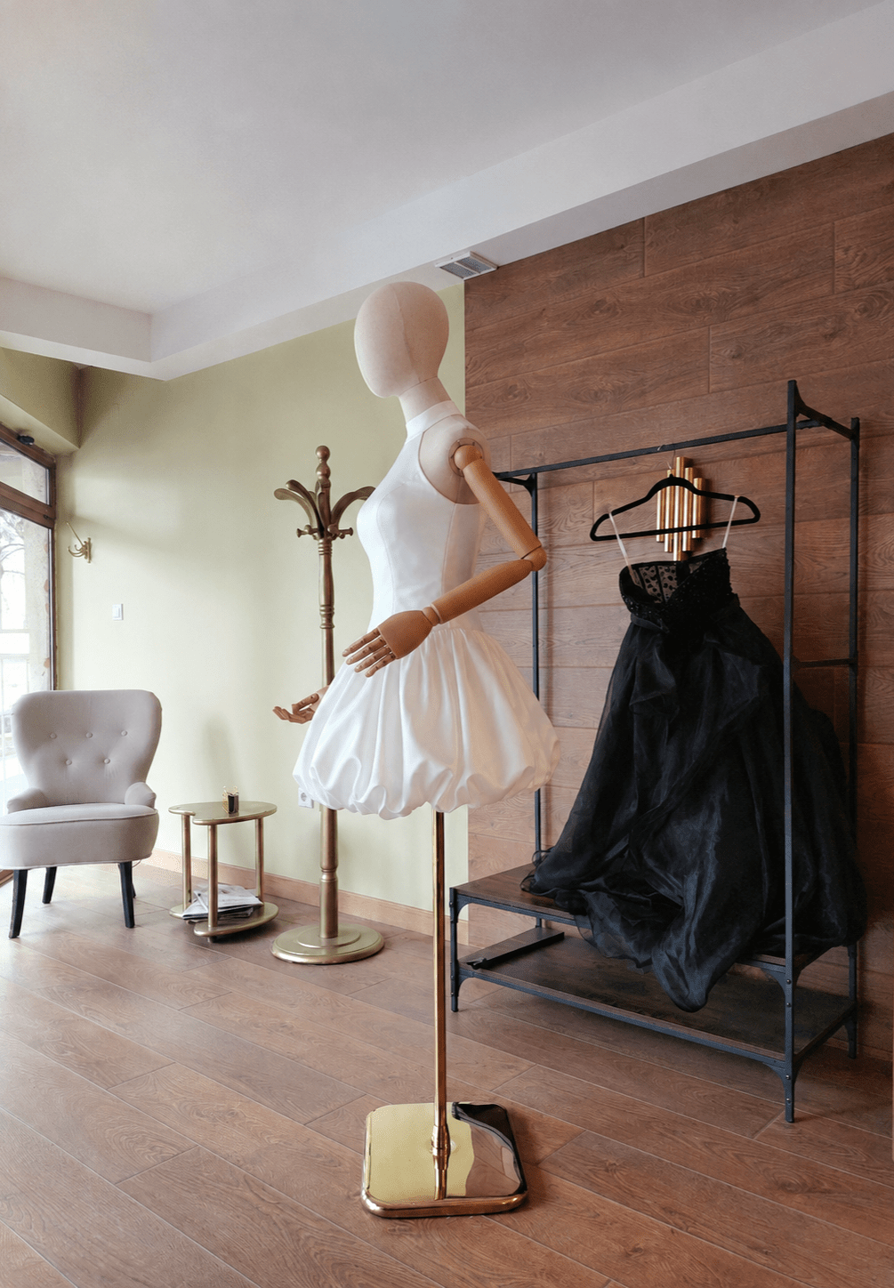 White Bubble Mini Bridal Dress - Asya Kolarova
